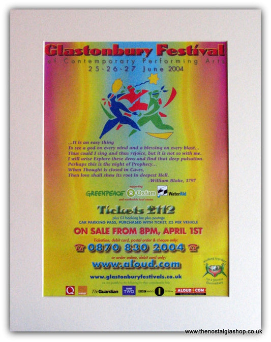 Glastonbury Festival 2004 Advert (ref AD1831)