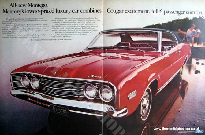 Ford Mercury Montego. Original Advert 1967 (Ref AD4058)