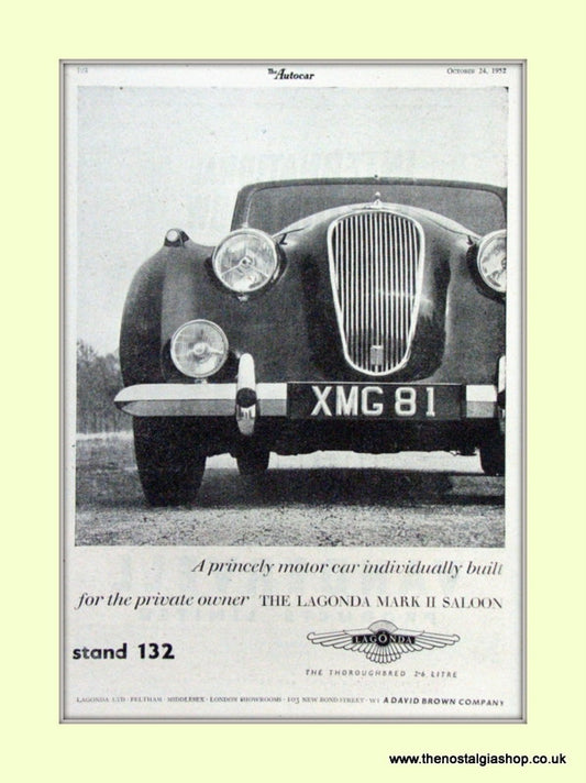 Aston Martin Set Of 2 Original Adverts 1952/55 (ref AD6691)