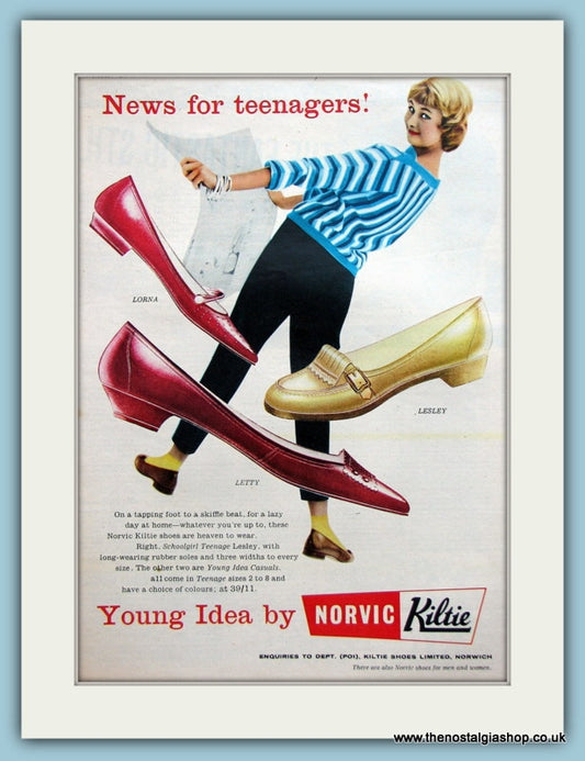 Norvic Kiltie Shoes. Original Advert 1959 (ref AD3559)