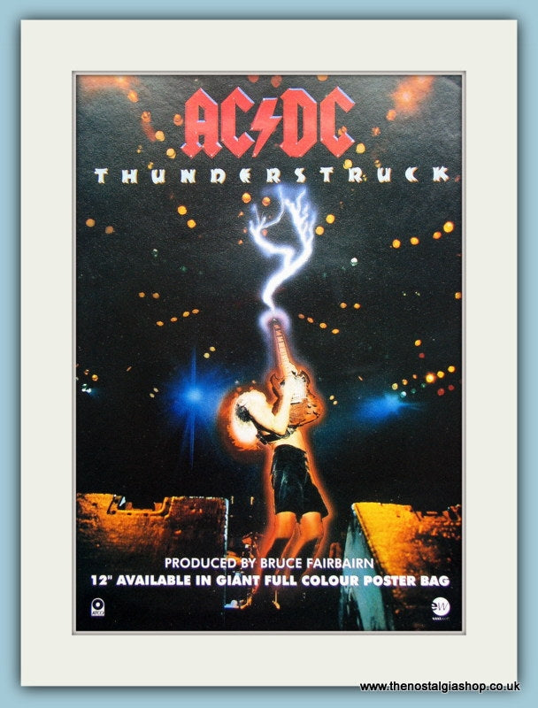 AC DC Thunderstruck 1991 Original Advert (ref AD3110)