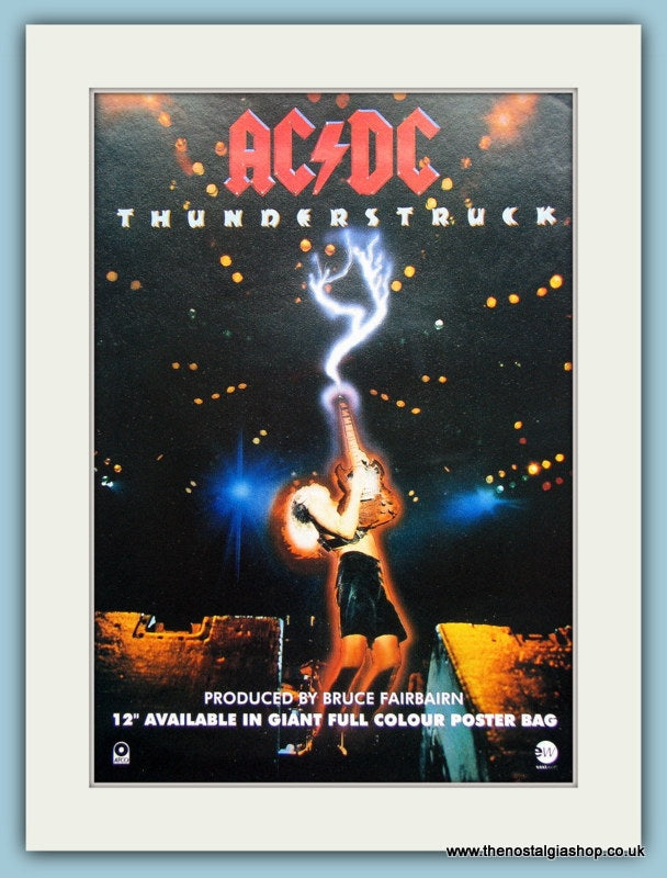 AC DC Thunderstruck 1991 Original Advert (ref AD3110) – The Nostalgia Shop