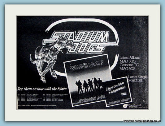 Stadium Dogs Whats Next Original Advert 1979 (ref AD2107)