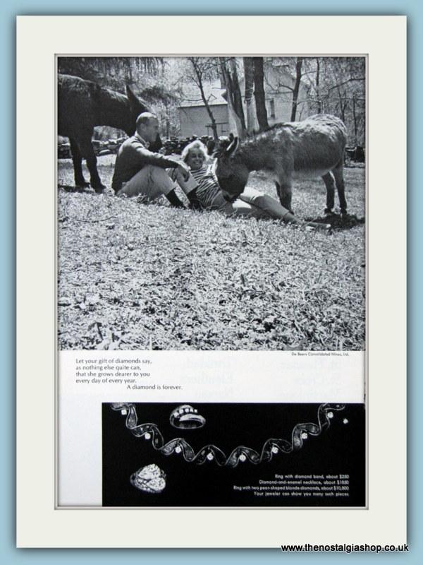 Diamond Jewellery Set Of 4 Original Adverts (ref AD 6178)