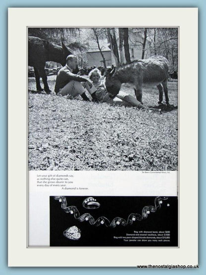 Diamond Jewellery Set Of 4 Original Adverts (ref AD 6178)