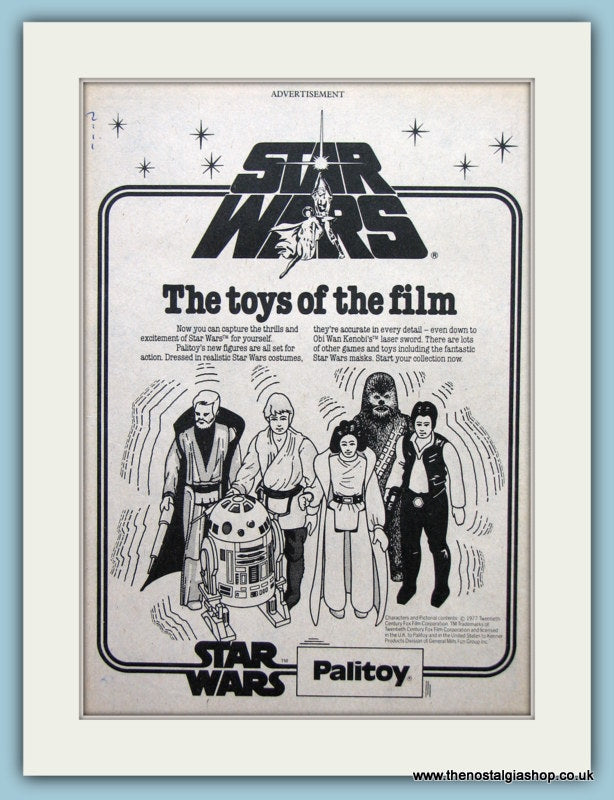 Star Wars Figures Palitoy Original Advert 1978 (ref AD6449)