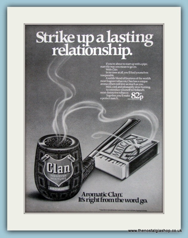 Clan Aromatic Tobacco Original Advert 1979 (ref AD6159)