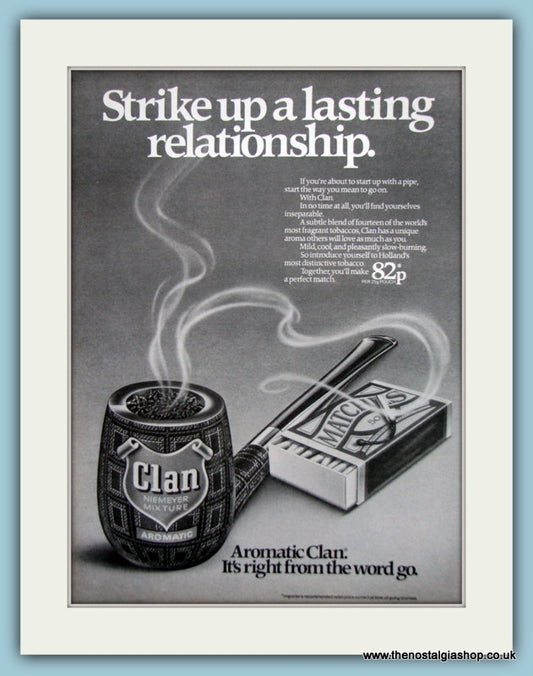 Clan Aromatic Tobacco Original Advert 1979 (ref AD6159)