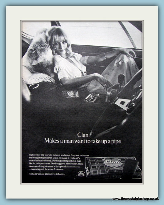 Clan Pipe Tobacco Original Advert 1971 (ref AD6157)
