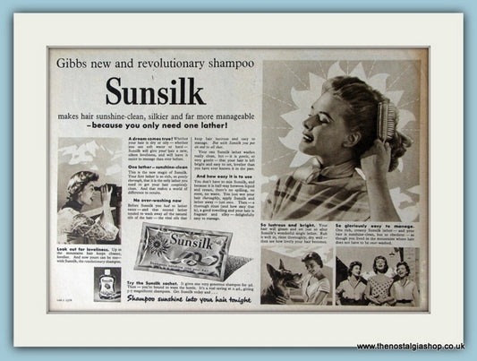 Sunsilk Shampoo Original Advert 1954 (ref AD4345)