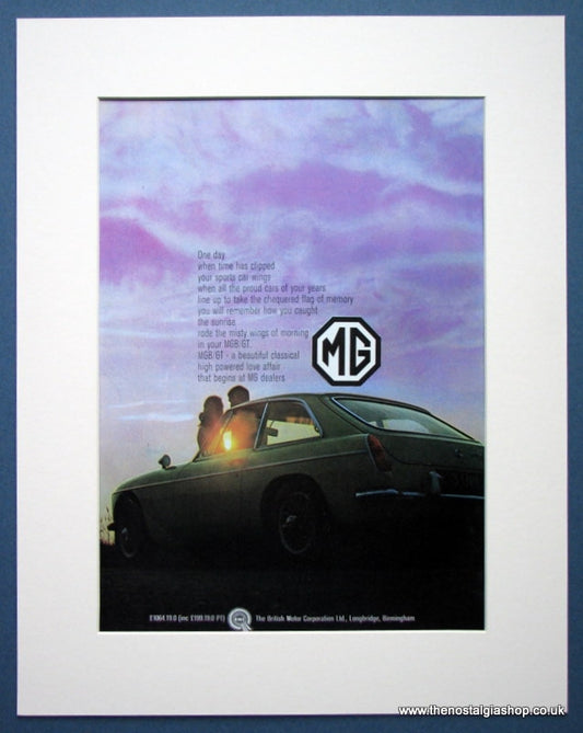 MGB GT. Set of 2 Original adverts 1967 & 1970. (ref AD1366)