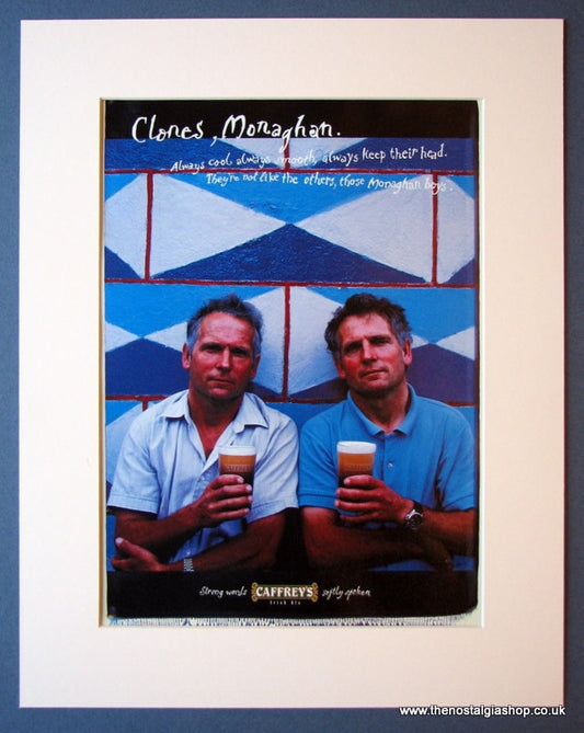 Caffrey's Irish Ale. Clones, Monaghan. Original advert 1997 (ref AD1199)