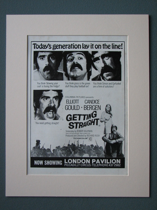 Getting Straight 1970 Original advert (ref AD511)