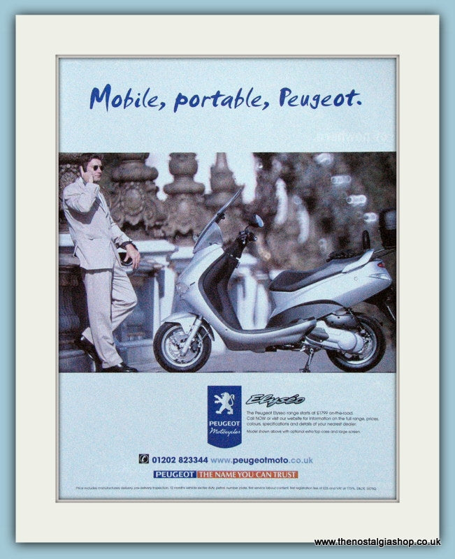 Peugeot Elyseo Original Advert 2001 (ref AD4189)