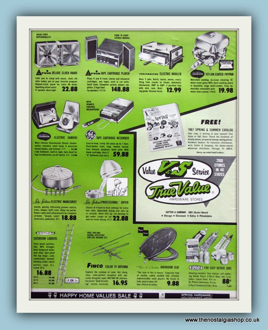 True Value Hardware Stores. Original Advert 1967 (ref AD8166)