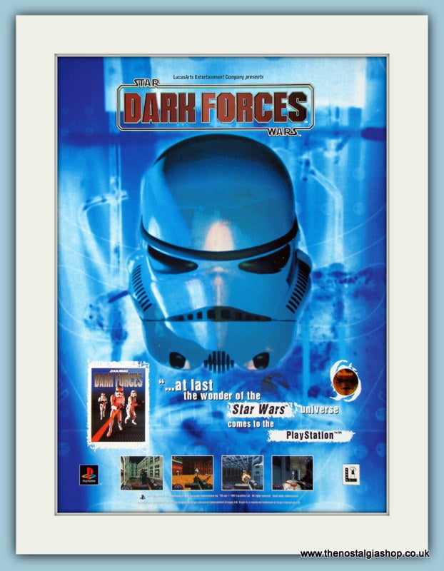 Star Wars Dark Forces Computer Game Original Advert 1999 (ref AD4032)
