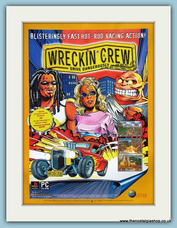 Wreckin Crew Drive Dangerously Original Advert 1997 (ref AD4004)