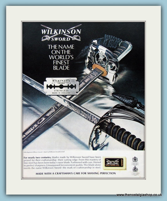 Wilkinson Sword Razor Blades Original Advert 1969 (ref AD3900)