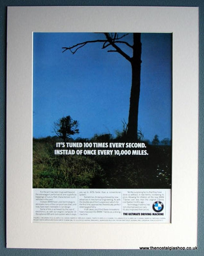 BMW 732i Classic Double Original Advert 1980. (ref AD1654)