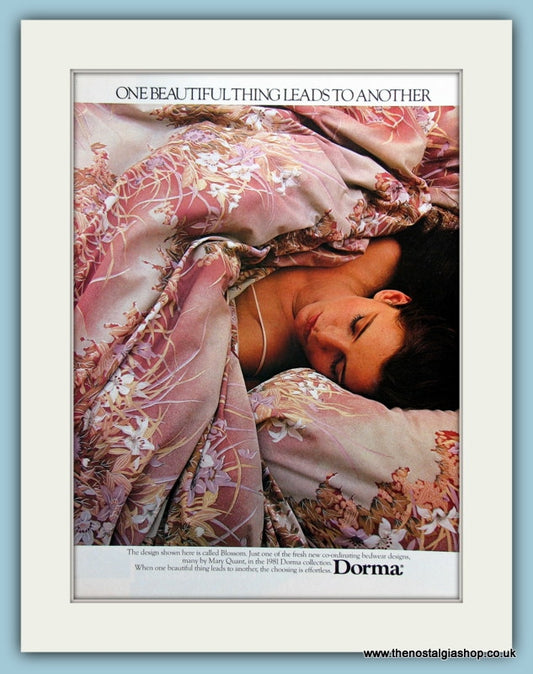 Dorma Bedding Original Advert 1981 (ref AD2392)