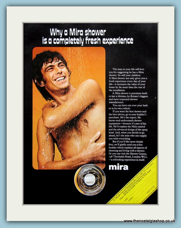Mira Showers Original Advert 1975 (ref AD2380)