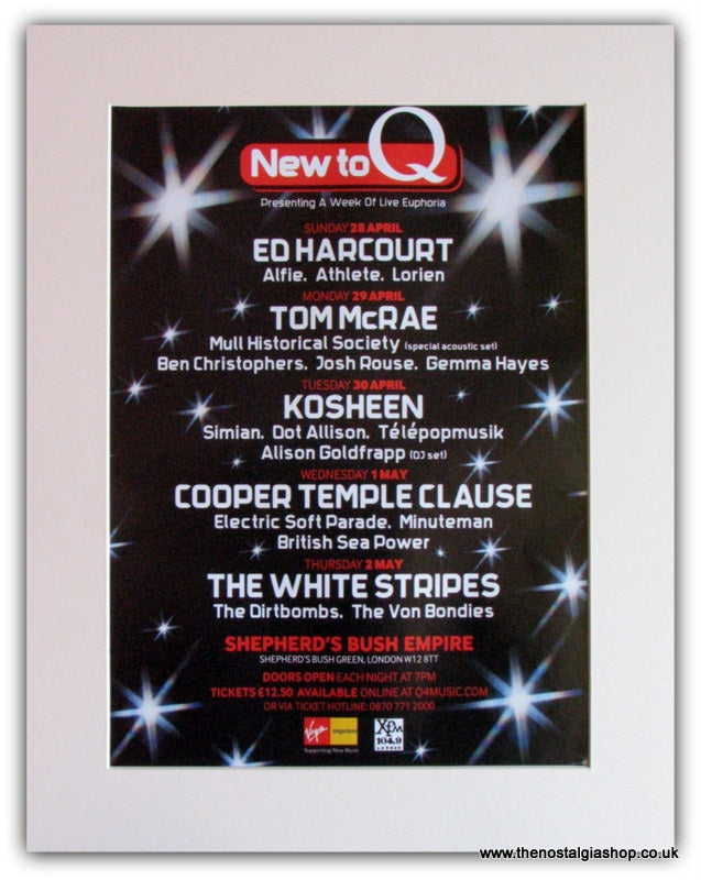 New To Q Event Advert 2002 (ref AD1845)