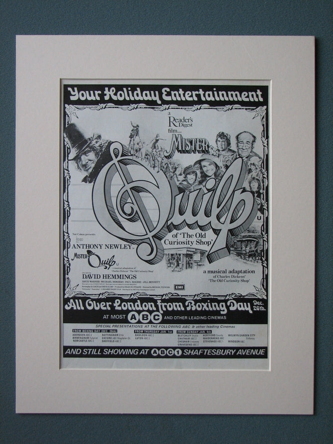 Mr Quilp 1976 Original advert (ref AD494)