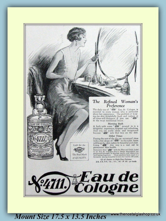 4711 Eau De Cologne Original Advert 1927 (ref AD9244)