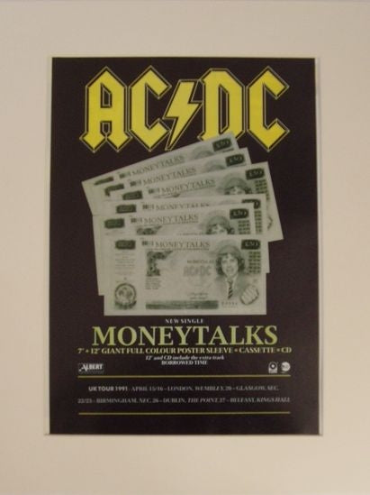 AC/DC - Money Talks original advert(AD5004K)