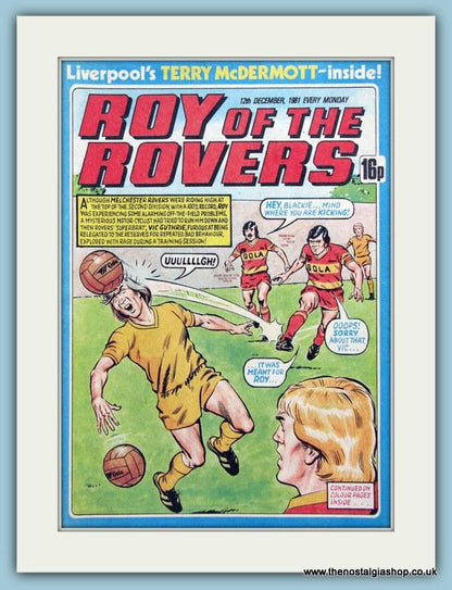 Roy Of The Rovers Lot Of 3 Original Covers 1980s (ref AD2999)