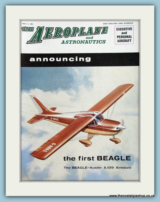 Beagle - Auster A.109 Airedale. Original Cover 1961 (ref AD4256)