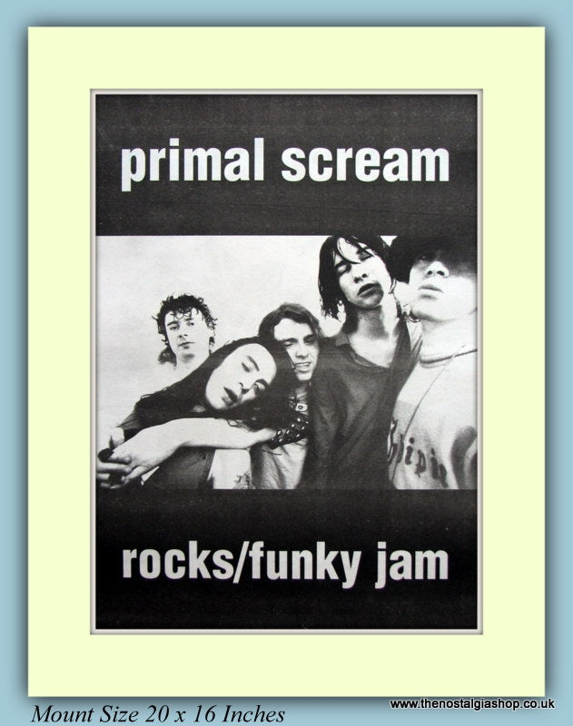 Funky Scream Primal Scream Rocks/Funky Jam Original Advert 1994 (ref AD9174) – The ...