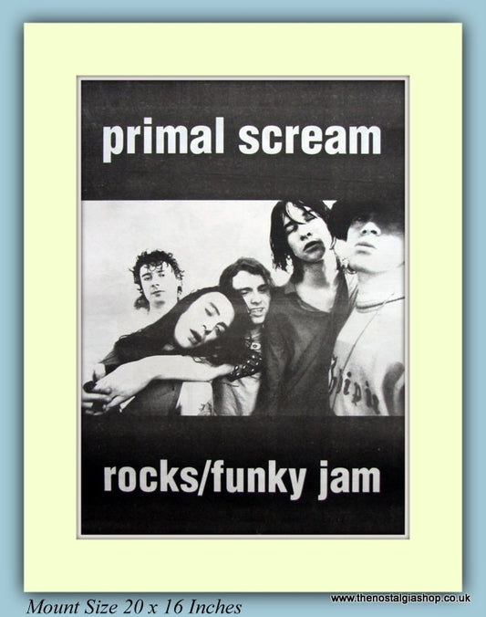 Primal Scream Rocks/Funky Jam Original Advert 1994 (ref AD9174)