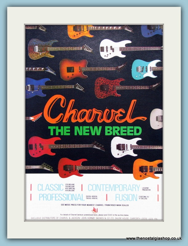 Charvel Guitars The New Breed Original Advert 1989 (ref AD2715)