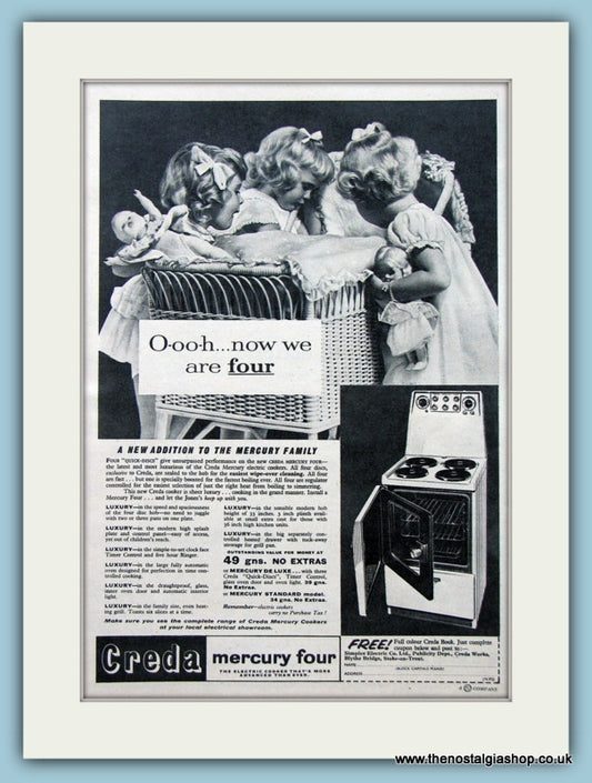 Creda Mercury Four Cooker Original Advert 1959 (ref AD2563)