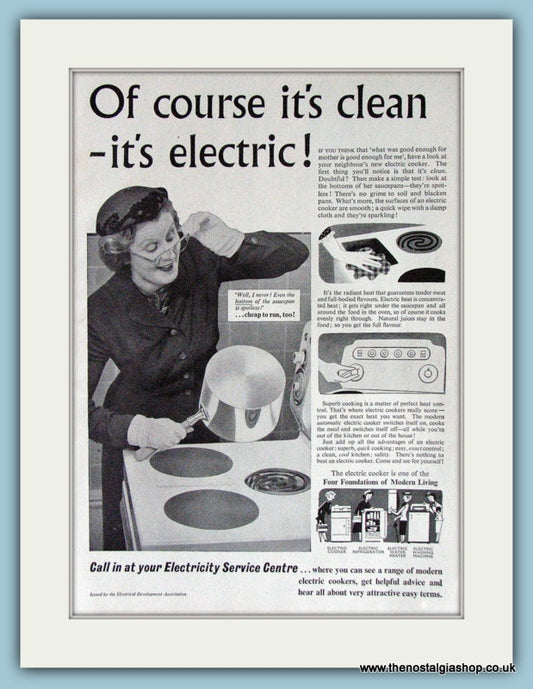 Electric Cookers Original Advert 1955 (ref AD3850)