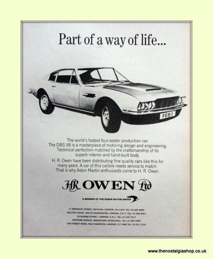 Aston Martin Set Of 3 Original Adverts 1969/71 (ref AD6686)