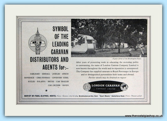 London Caravans Original Advert 1952 (ref AD5055)