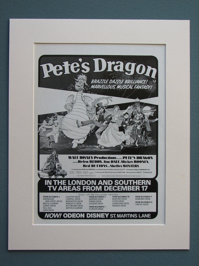 Pete's Dragon 1978 Original advert (ref AD662)