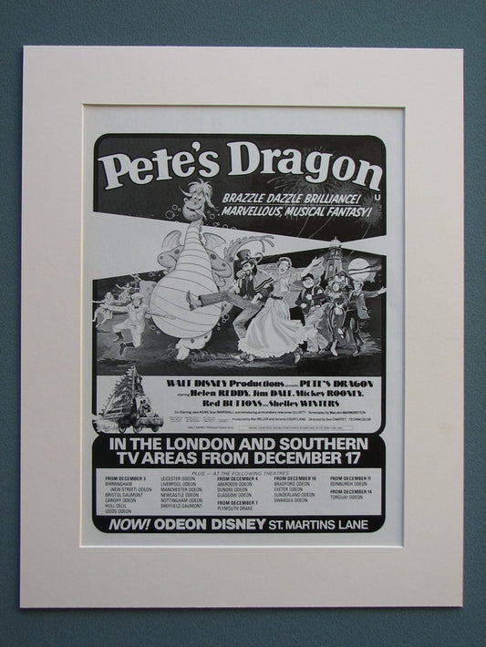 Pete's Dragon 1978 Original advert (ref AD662)