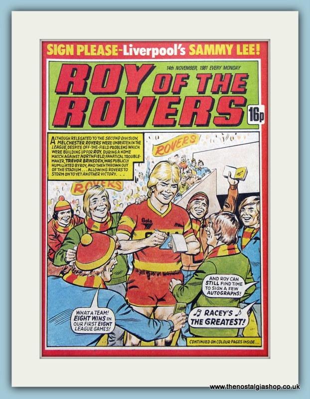 Roy of the Rovers. Lot of 3 Original Covers 1980's (ref AD2992)