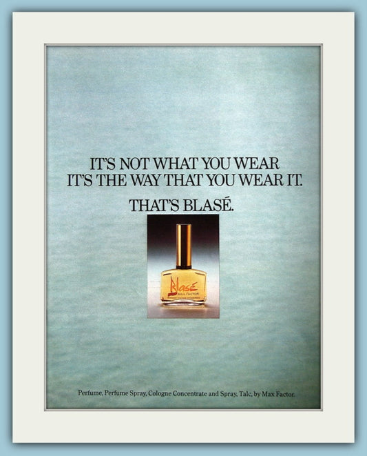 Max Factor Blase Perfume Original Advert 1977 (ref AD3738)