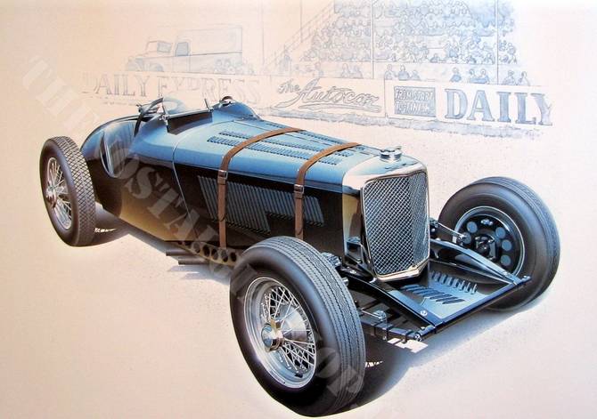 Jaguar SS 100 works car 1936,  large  print