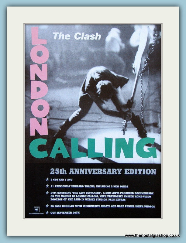 The Clash Set Of 2 Original Adverts 1999/04 (ref AD4062)