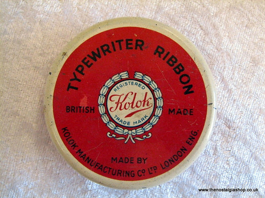Kolok Typewriter Ribbon. Vintage Tin (ref nos044)