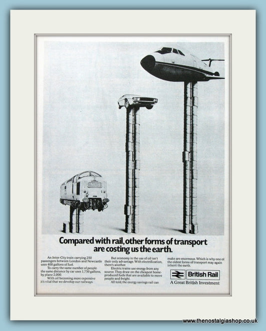 British Rail, with Deltic. Original Advert 1974 (ref AD2285)