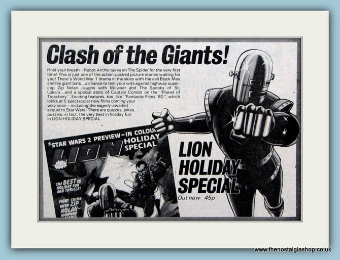 Lion Holiday Special Book Original Advert 1980 (ref AD6386)