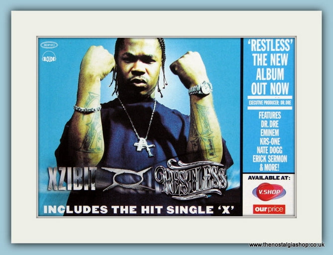 Xzibit Restless 'X' Original Advert 2001 (ref AD1905)