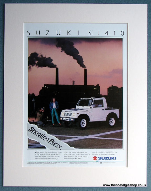 Suzuki SJ410 1986 Original Advert (ref AD1727)