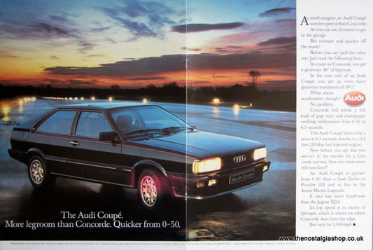 Audi Coupe 1983 Original Advert (ref AD1705)